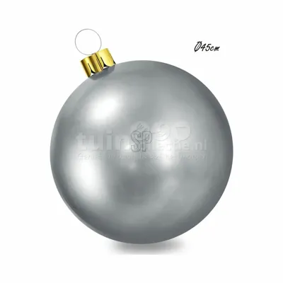 Opblaasbare Kerstbal Ø45cm Zilver Opblaasbare Kerstbal Ø45cm Zilver