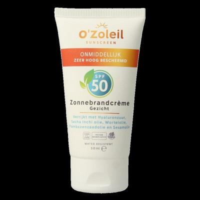 O' Zoleil Zonnebrandcreme gezicht SPF50 50 Milliliter