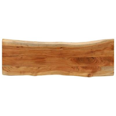 Tafelblad rechthoekig natuurlijke rand 110x40x3,8 cm acaciahout