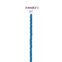 Werktouw 3 mm 100 m polypropeen blauw - thumbnail