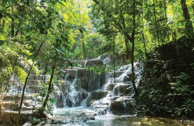 Waterval tredes 140x90cm Tuindoek Customize-it - Customize it