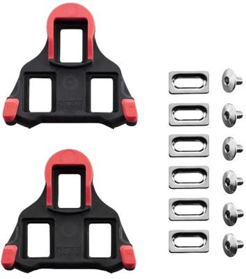 SHIMANO spd-sl plaatjes sh10 rood vast