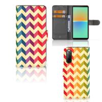 Sony Xperia 10 IV | Telefoon Hoesje | Zigzag Multi Color - thumbnail