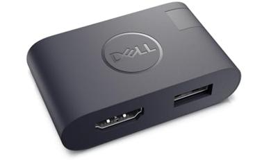 DELL DA20 USB Type-C HDMI + USB Zwart