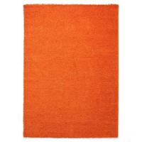 Tapeso Hoogpolig vloerkleed shaggy Trend effen - oranje - 200x300 cm - thumbnail