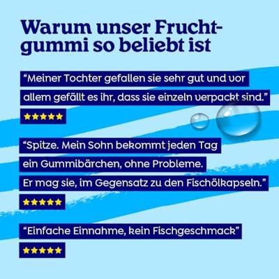 Omega-3 Gummies DHA en EPA met vitamine D3 - 30 stuks - thumbnail