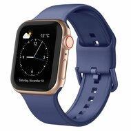 Soft siliconen bandje met gespsluiting - Indigo - Geschikt voor Apple Watch 44mm / 45mm / 46mm / 49mm Soft siliconen bandje met gespsluiting - Indigo - Geschikt voor Apple Watch 44mm / 45mm / 46mm / 49mm