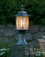 Staande buitenlamp Spaarlamp E27 75 W Konstsmide Milano 7246-759 Zwart, Zilver - thumbnail