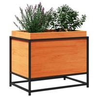 Plantenbak 60x40x50 cm massief grenenhout wasbruin - thumbnail