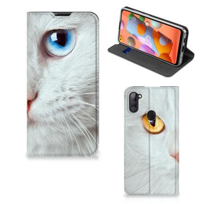 Samsung Galaxy M11 | A11 | Hoesje maken | Witte Kat