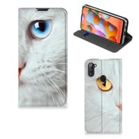 Samsung Galaxy M11 | A11 | Hoesje maken | Witte Kat - thumbnail