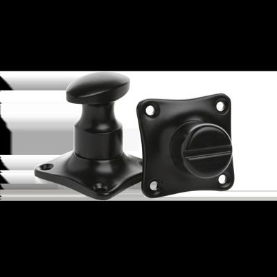De Oude Deurklink WC Slot Draaiknop mat zwart
