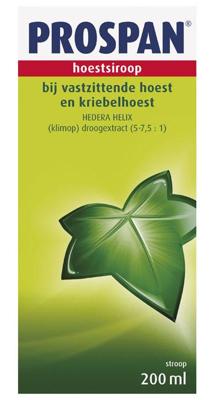 Prospan Hoestsiroop Hedera Helix - bij vastzittende hoest en kriebelhoest Prospan Hoestsiroop Hedera Helix - bij vastzittende hoest en kriebelhoest