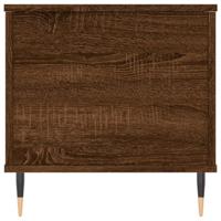 Salontafel 90x44,5x45 cm bewerkt hout bruin eikenkleur - thumbnail