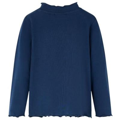 Kindershirt lange mouwen ballerinaprint 128 marineblauw Kindershirt lange mouwen ballerinaprint 128 marineblauw