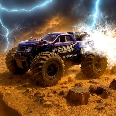 Op afstand bestuurbare RC-auto - TURBO CHALLENGE - 099349 - Schaal 1/18 - 2,4 GHz - 15 km/u - Licht met rookfunctie - Geschikt voor kinderen vanaf 6 jaar