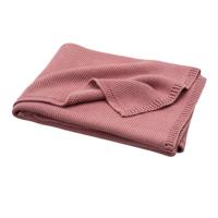 Fresk gebreide deken Uni Rose Dawn - thumbnail