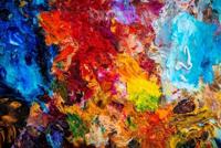 Schilderij - Kleurenpalet , Multikleur , 3 maten , Wanddecoratie - thumbnail