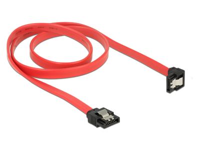 Delock HDD Aansluitkabel [1x SATA-stekker 7-polig - 1x SATA-stekker 7-polig] 70 cm Rood, Zwart