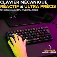 Mechanisch gamingtoetsenbord - THE G-LAB - KEYZ TALLIUM - Rood - thumbnail