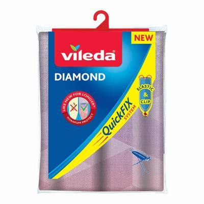 Vileda Diamond Strijkplankhoes Katoen Grijs