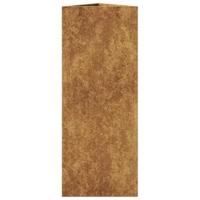 Plantenbak driehoekig 30x26x75 cm weervast staal - thumbnail