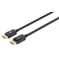 Manhattan DisplayPort Aansluitkabel DisplayPort-stekker, DisplayPort-stekker 3.00 m Zwart 353625 8K UHD DisplayPort-kabel - thumbnail