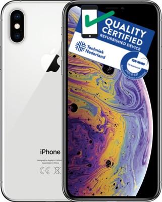 Apple iPhone XS, 64GB, zilver (Refurbished)