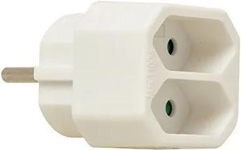 Euro verdeelstekker 2-voudig wit VB Extend Euro verdeelstekker 2-voudig wit VB Extend