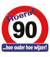 Huldeschild Hoera 90 Jaar - thumbnail