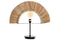 Bureaulamp DKD Home Decor Natuurlijk Zwart Ijzer Jute (57 x 17 x 52 cm) - thumbnail