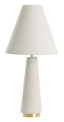 Light & Living Tafellamp 'Devia' Bouclé, 61cm, kleur Crème