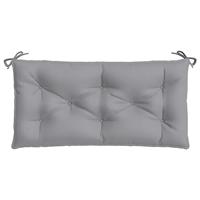 Tuinbankkussens 2 st 100x50x7 cm oxford stof grijs - thumbnail