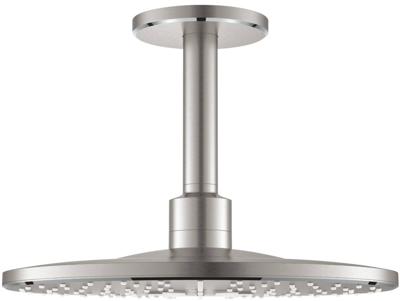 Regendoucheset GROHE Rainshower SmartActive 31 cm met Plafondarm Supersteel
