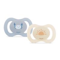 Anatomische fopspeen duo - DODIE - 0/2 maanden - Krab - thumbnail