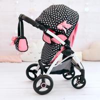 Bayer Design Poppenwagen City Max met tas (Zwart) - thumbnail