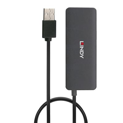 LINDY 42986 USB 2.0-hub 4 poorten Zwart