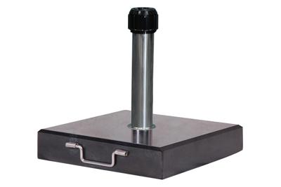 Universele stokparasolvoet Platinum 40kg 'Rome Como Lugano Own' met hendel, geschikt voor alle stokparasols - Warentuin over zee Universele stokparasolvoet Platinum 40kg 'Rome Como Lugano Own' met hendel, geschikt voor alle stokparasols - Warentuin over zee