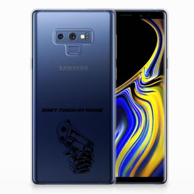 Samsung Galaxy Note 9 Silicone-hoesje Gun Don't Touch My Phone Samsung Galaxy Note 9 Silicone-hoesje Gun Don't Touch My Phone