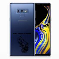 Samsung Galaxy Note 9 Silicone-hoesje Gun Don't Touch My Phone - thumbnail