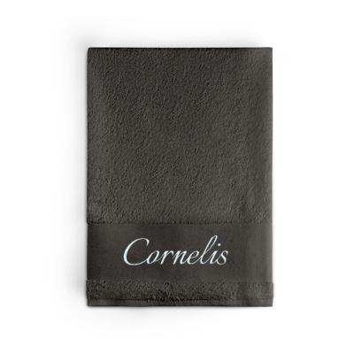 Badlaken borduren - Antraciet