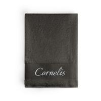 Badlaken borduren - Antraciet - thumbnail