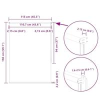 Rolgordijn verduisterend 115x150 cm stofbreedte 110,7 cm geel - thumbnail