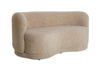 Light & Living Bank 'Amelie' Teddy, kleur Beige - thumbnail