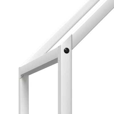 Brandhoutrek 60x25x60 cm koudgewalst staal wit