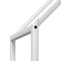 Brandhoutrek 60x25x60 cm koudgewalst staal wit - thumbnail