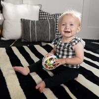 Oball Spinner Rattle Wit/groen - thumbnail
