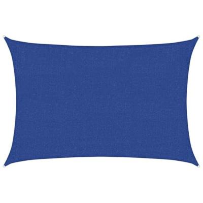 VidaXL Zonnezeil 160 g/m² 2x2,5 m hdpe blauw