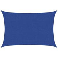 VidaXL Zonnezeil 160 g/m² 2x2,5 m hdpe blauw - thumbnail