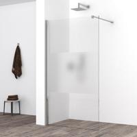 Wiesbaden Comfort Inloopdouche 90x200cm - Nano-Coating Helder/Melkglas - thumbnail
